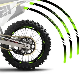 Green Dirt Bike MX Wheel Rim Sticker D01B For Honda CRF 450L 24 23 22 21 20 19