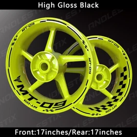 Reflective Motorcycle Wheel Sticker Rim Tape Decals Fits For YAMAHA MT09