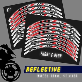 Reflective Sticker Strip Yellow Pattern SH14 For Ducati 1299 Panigale 2015-2019