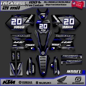 Graphics Kit for Yamaha YZ250 YZ125 (2002-2014) YZ 250 YZ  125