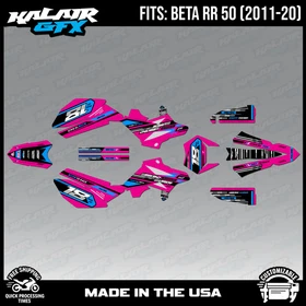 Graphics Kit for Beta RR50 (2011-2020) Warrior Series - MAGENTA