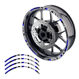 Red 17" Rim Reflective Wheel Stickers SH28 For Yamaha MT07 18 19 20 21