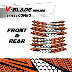 For Yamaha FZ10 MT-10 18-24 23 22 21 Motorcycle Inner Rim Sticker B01B Orange