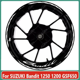 For SUZUKI Bandit 1250 1200 GSF650 Motorcycle Hub Stickers Reflective Rim Decal 