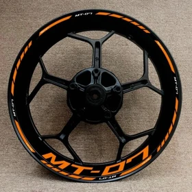 For YAMAHA MT07 MT-07 17 inch Wheel Hub Rim Decorative Decal Reflective Sticker