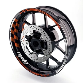 GP01 17 inch Vinyl Decal Rim Wheel Sticker Orange For Honda CBR650R 19 20