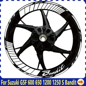 17" Front+Rear Wheel Hub Decal Rim Decoration Reflective For Suzuki GSF Bandit