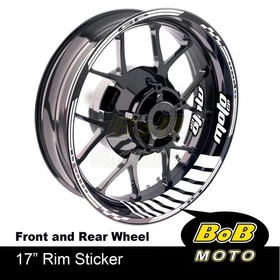 AA02 17" Wheel Rim Stickers Stripes Tape Yellow For Ducati Monster 600 97-01 97