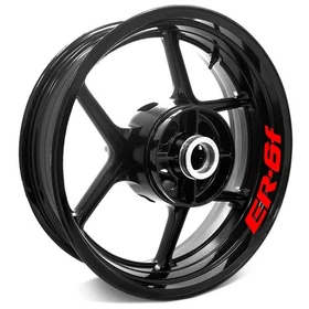Red Inner Stripe Decal Wheel Stickers For Kawasaki ER6F 09-16