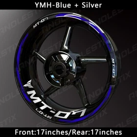 Reflective Motorcycle Wheel Sticker Rim Tape Decals Fits For YAMAHA MT07