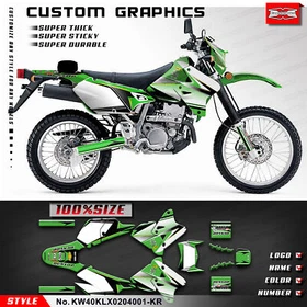 Motorcycle Stickers Adhesive Decals Kit for KLX400R KLX 400 R 2002 2003 2004