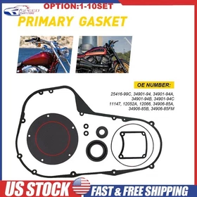 Primary Cover Gasket 11147 O-Ring Oil Seal Kit for 99-2006 Harley Electra Glide