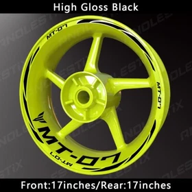 Reflective Motorcycle Wheel Sticker Rim Tape Decals Fits For YAMAHA MT07