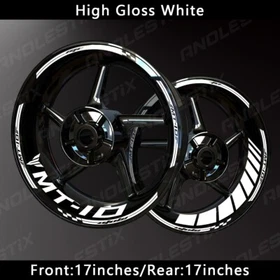 Reflective Motorcycle Wheel Sticker Rim Tape Decals Fits For YAMAHA MT10