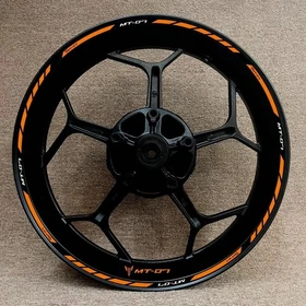 MT-07 Motorcycle Wheel Decal 17'' Rim Sticker Wheels Sticker For Yamaha MT07