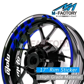Racing 17 Inch Wheel Green Rim Stickers AA01 For Kawasaki Z900RS 18-20 19 2020