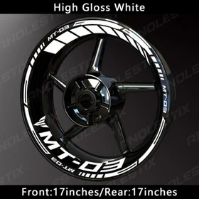 Reflective Motorcycle Wheel Sticker Rim Tape Decals Fits For YAMAHA MT03