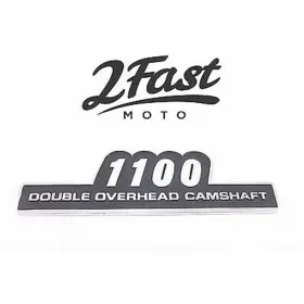 17-93980 2FASTMOTO Cover Emblem Badge Double Overhead Z1100