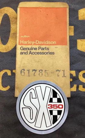 61765-71 3M Nos Decal Sticker Aermacchi Geniuine SX350 Harley