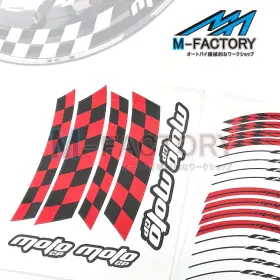 CL3WSGP01XX17FF007 AARACING Wheel Rim Tape Decal Stickers