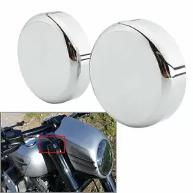 326161133254 AIR ROCKET Upper Fork Stem Nut Cap Cover Harley