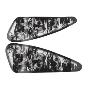 550731299520 AIR ROCKET Decals Fuel Gas Tank Stickers Skull #3