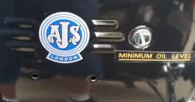 44-00023 AJS London Royal Toolbox Oil Tank Sticker