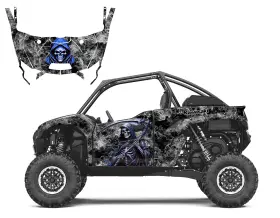 KRX1000-1533 ALL MOTOR GRAPHICS Krx Decal Mil Grim Reaper Kit