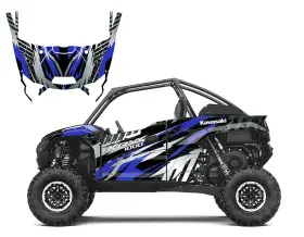 KRX1000-V3001 ALL MOTOR GRAPHICS Krx Decal Mil Kit Kawasaki