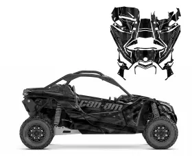 X3-TATT ALL MOTOR GRAPHICS Am Wrap Tattered Flag Kit Maverick