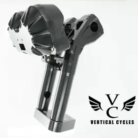 4-14 AMERICAN SUSPENSION Gp Gauge Risers Touring Harley #3