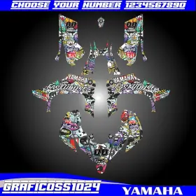 Amr Racing Graphics Kit For Yamaha Yfz 2014-2023 Fits YFZ450R