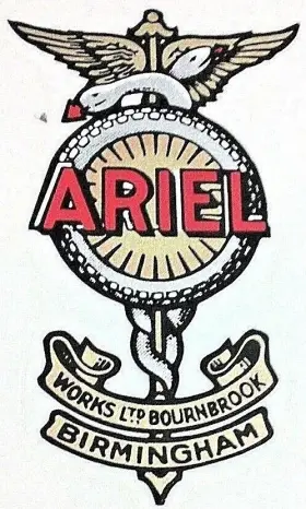 93-05618 ARIEL Bournbrook Steering Head Gas Tank Top Sticker 93-05618 ARIEL Bournbrook Steering Head Gas Tank Top Sticker