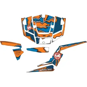 184-960-0081DD3F-999BDC-21 ATTACK GRAPHICS Quake Utv Kit Rzr