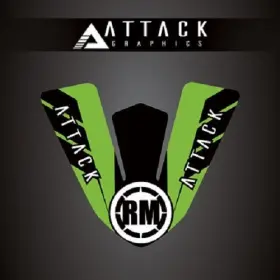 207-123-0032 ATTACK GRAPHICS Front Fender Decal KX450 Kx