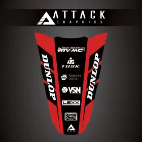 207-127-0016 ATTACK GRAPHICS Rear Fender Decal CRF450R Honda