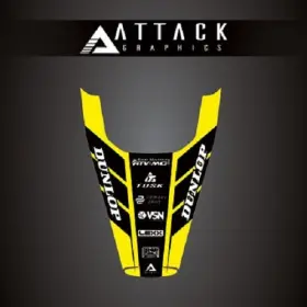207-127-0017 ATTACK GRAPHICS Rear Fender Decal RM250 Rm