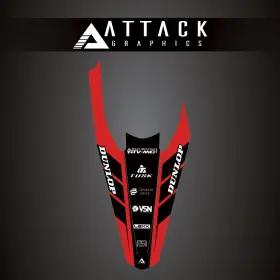 207-127-0027769C-8ADA07 ATTACK GRAPHICS Rear Fender Decal 250