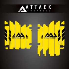 207-128-0015 ATTACK GRAPHICS Radiator Louver Decals Renegade