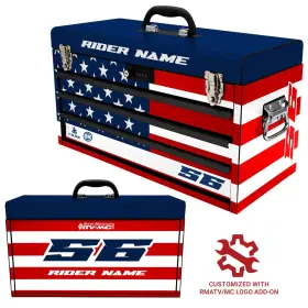 2159370004 ATTACK GRAPHICS Tusk Moto Toolbox Decals Patriotic