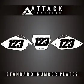 HON-F-13 ATTACK GRAPHICS Plate Backgrounds CRF450R Honda