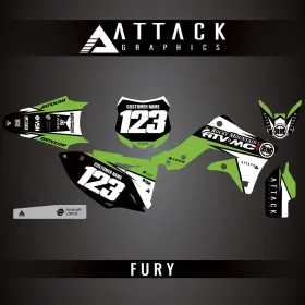 KAW-C-13-FURY ATTACK GRAPHICS Kit KX450F Kawasaki Fury