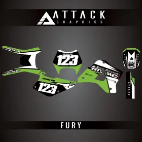 FURYC4C2-491A36-01 ATTACK GRAPHICS Kit KDX200 Kawasaki Fury