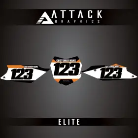 KTM-F-07-ELITE ATTACK GRAPHICS Plate Backgrounds Sx 250 Ktm