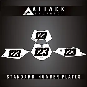 KTM-F-18 ATTACK GRAPHICS Plate Backgrounds Start Xc 300 Ktm