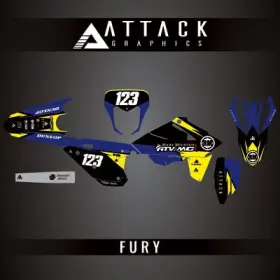 SHE-C-02-FURY ATTACK GRAPHICS Sherco Kit Se 125 Fury