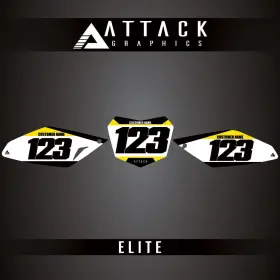 SUZ-F-05-ELITE ATTACK GRAPHICS Plate Backgrounds RMZ250 Elite
