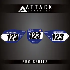 YAM-F-05-PRO ATTACK GRAPHICS Plate Backgrounds YZ125 Yamaha
