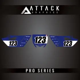 YAM-F-22-PRO ATTACK GRAPHICS Plate Backgrounds YZ85 Yamaha