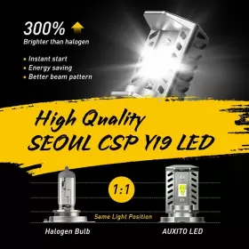 Auxito For Motorcycle 6500K Led Hi/low Beamlight Bulb Super #2